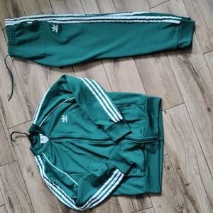 Adidas Track Suit Green